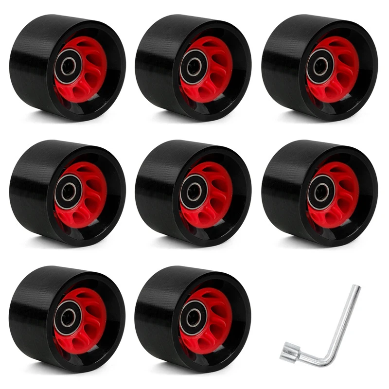 Skate Wheels Roller Skate Wheels Wheels With Wrench 58*39mm For Double-Row Roller Skates Roller Sporting Goods