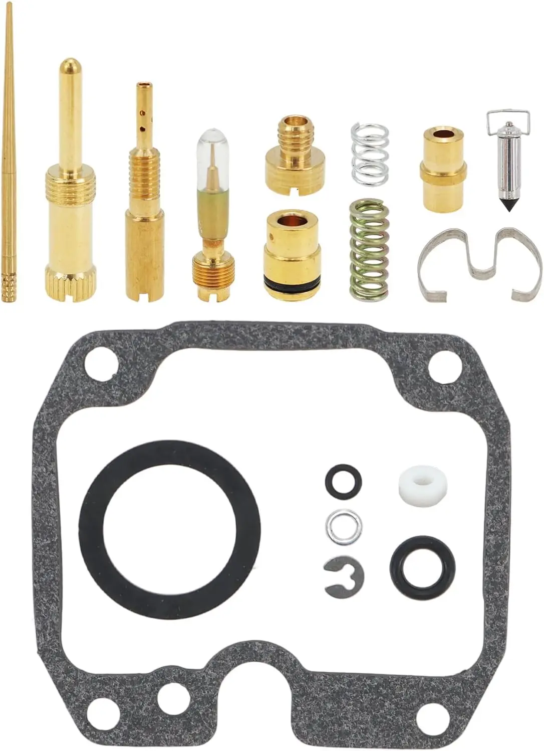 Carburetor Carb Repair Rebuild Kit with Air Intake Inlet Duct Tube Boot Fits for 1988-2002 Kawasaki Bayou 220 KLF 220 ATV