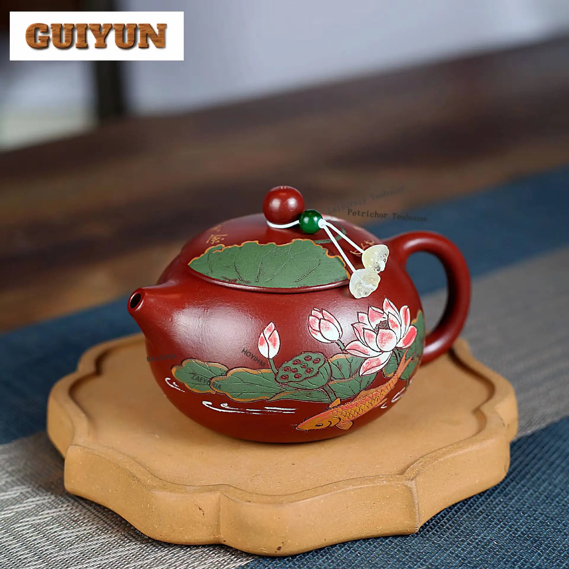 240ml Luxury Yixing Purple Clay Teapots Famous Master Handmade Xishi Pot Raw Ore Dahongpao Mud Kettle Chinese Zisha Tea Set
