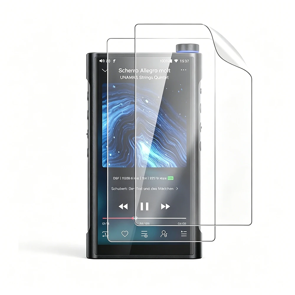 2-5 PCS PET Clear Soft Protective Film Screen Protector Cover For FiiO M15S Music Player