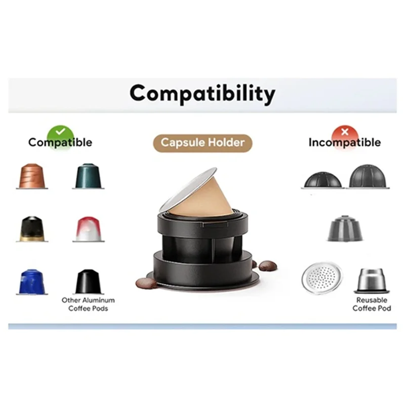 ABRG-Portable Coffee Machine 2 In 1 Capsule Powder Travel Coffee Maker Electric For Car&Home Camping Coffee Maker