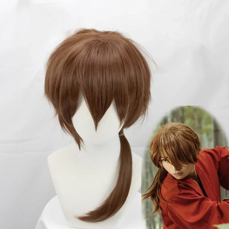 2024 NEW Himura Costume Rurouni Kenshin Cosplay Wig Men And Women In Kendo Suits Halloween Kimono MN5