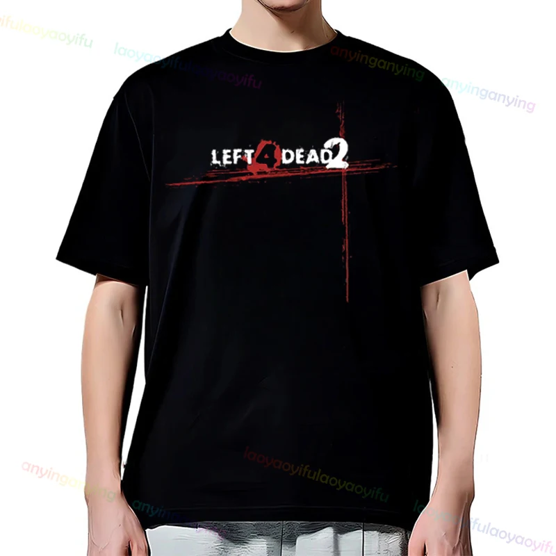 Safe House Left 4 Dead Graphic T Shirt Cotone Cool Tee Left 4 Dead 2 L4d2 Gioco Valvola Zombie Zombies Videogioco Streetwear Retro