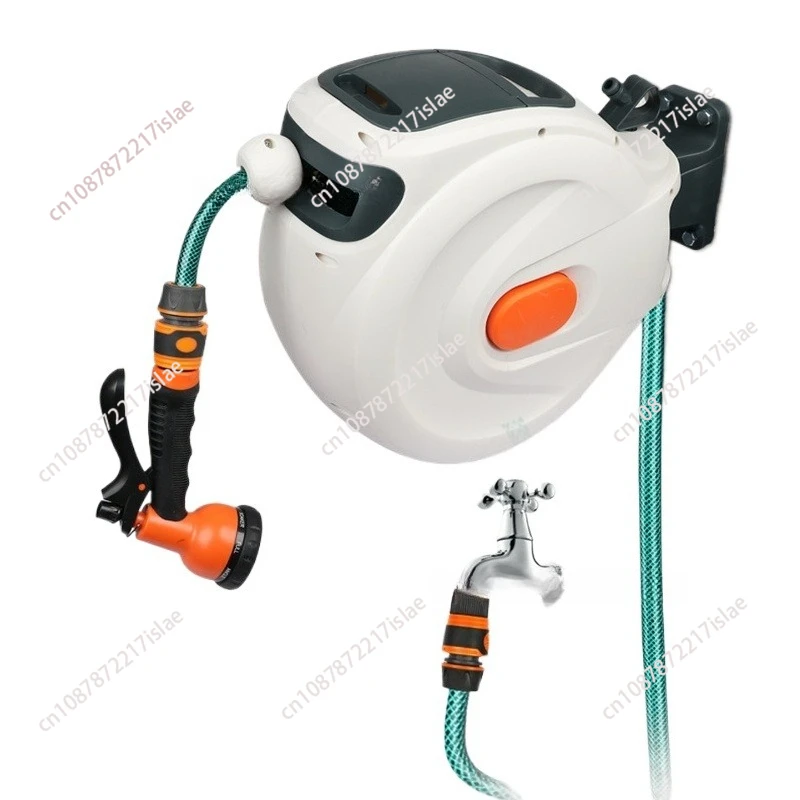 

Household 30m automatic pipe collection water pipe rack high pressure car wash water gun hose gardening watering car wash