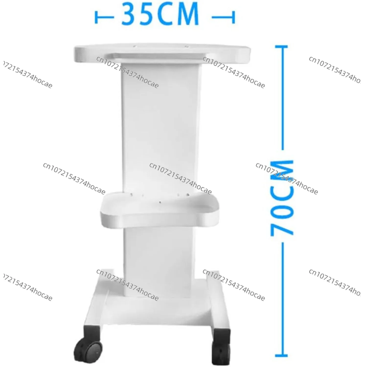 Portable trolley, cosmetic trolley, work cart, and storage cabinet brake wheel