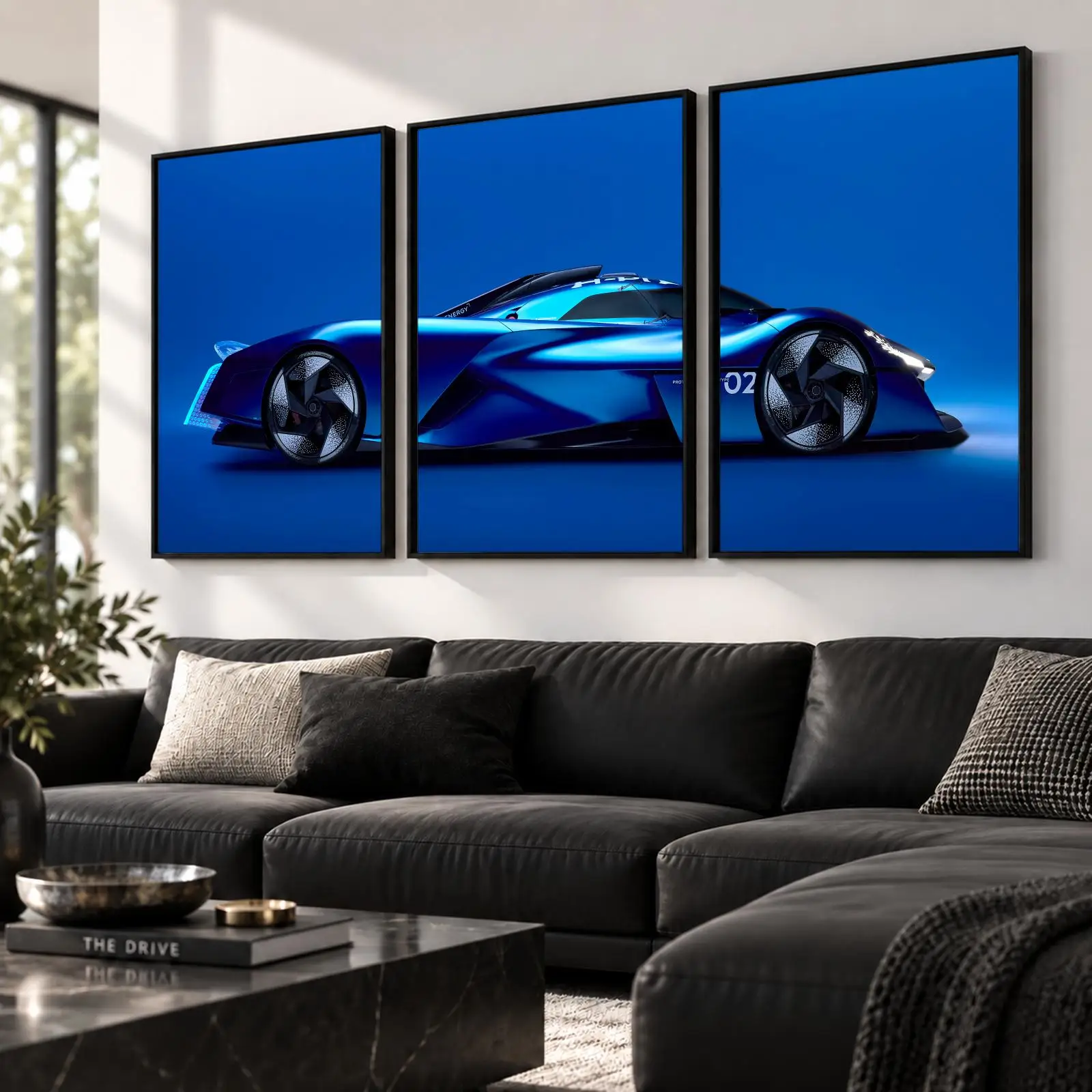3pc Alpenglow Concept Painting Calligraphy Canvas Poster Set Wall Art Prints for Bedroom Living Room Home Decor Gift