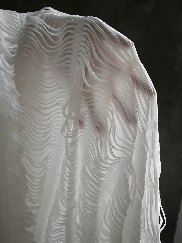 

Artistic Hollow Fabric Creative DIY Clothing Designer Arts Crafts Sewing Fabric Cloth for By The Meter Diy Material