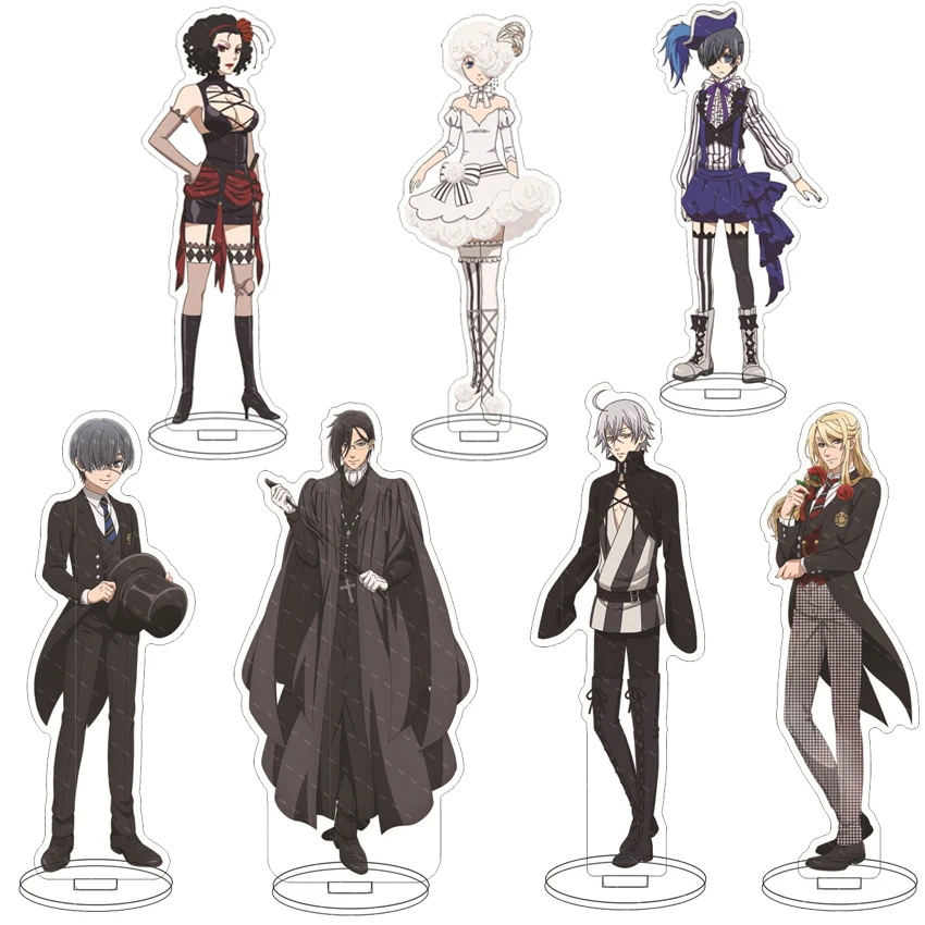 16CM Anime Acryl-Ständer Black Butler Ciel Phantomhive Sebasuchan·mikaerisu Finian Meirin Cosplay-Figuren Ornamente Geschenke