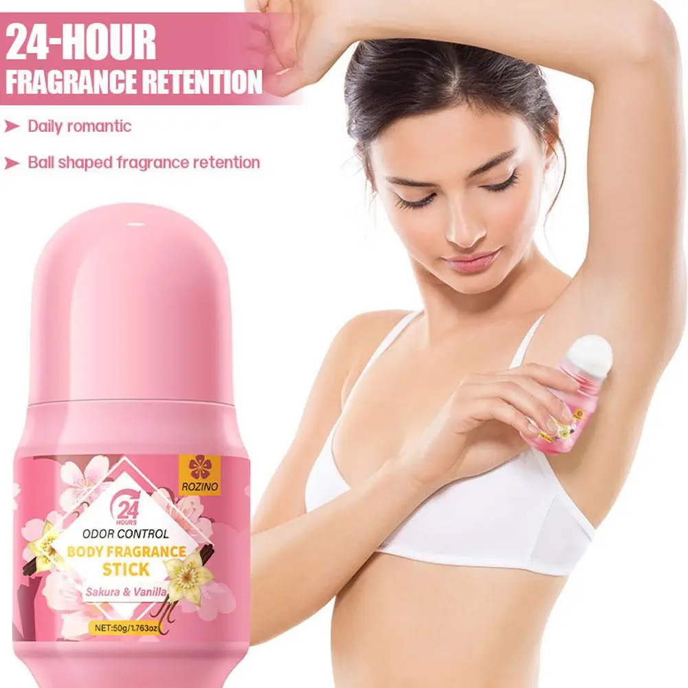 Solid Body Fragrance Cream Roll-on Bottle Underarm Deodorant Stick Anti Sweating Keep Drying Underarm Refresh Sticks