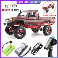 1:12 Rc Car Metal Upgrading Model Mn82 Retro Full-scale Simulation LC79 2.4g 4WD 280 Motor Remote Control RC Truck Model Car Toy