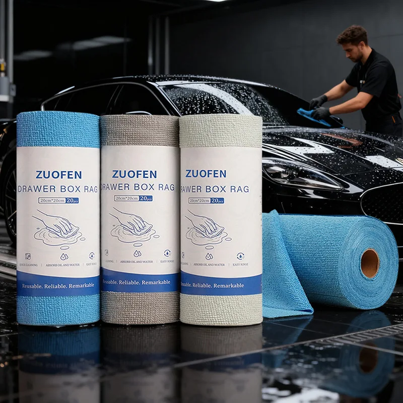 

Cross-border exclusive tearable microfiber car towel multi-functional hand wipe