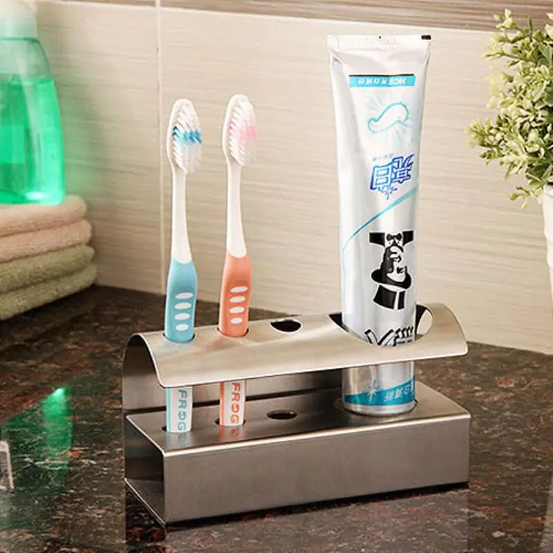 

304 stainless steel toothbrush holder storage rack creative bathroom wash
