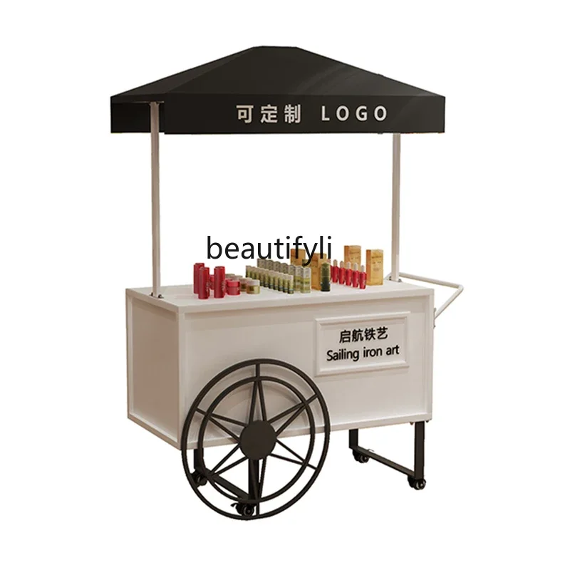 

Square Commercial Street Store Promotion Float Market Display Stand Outdoor Scenic Spot Activity Trolley Promotion Display Stand