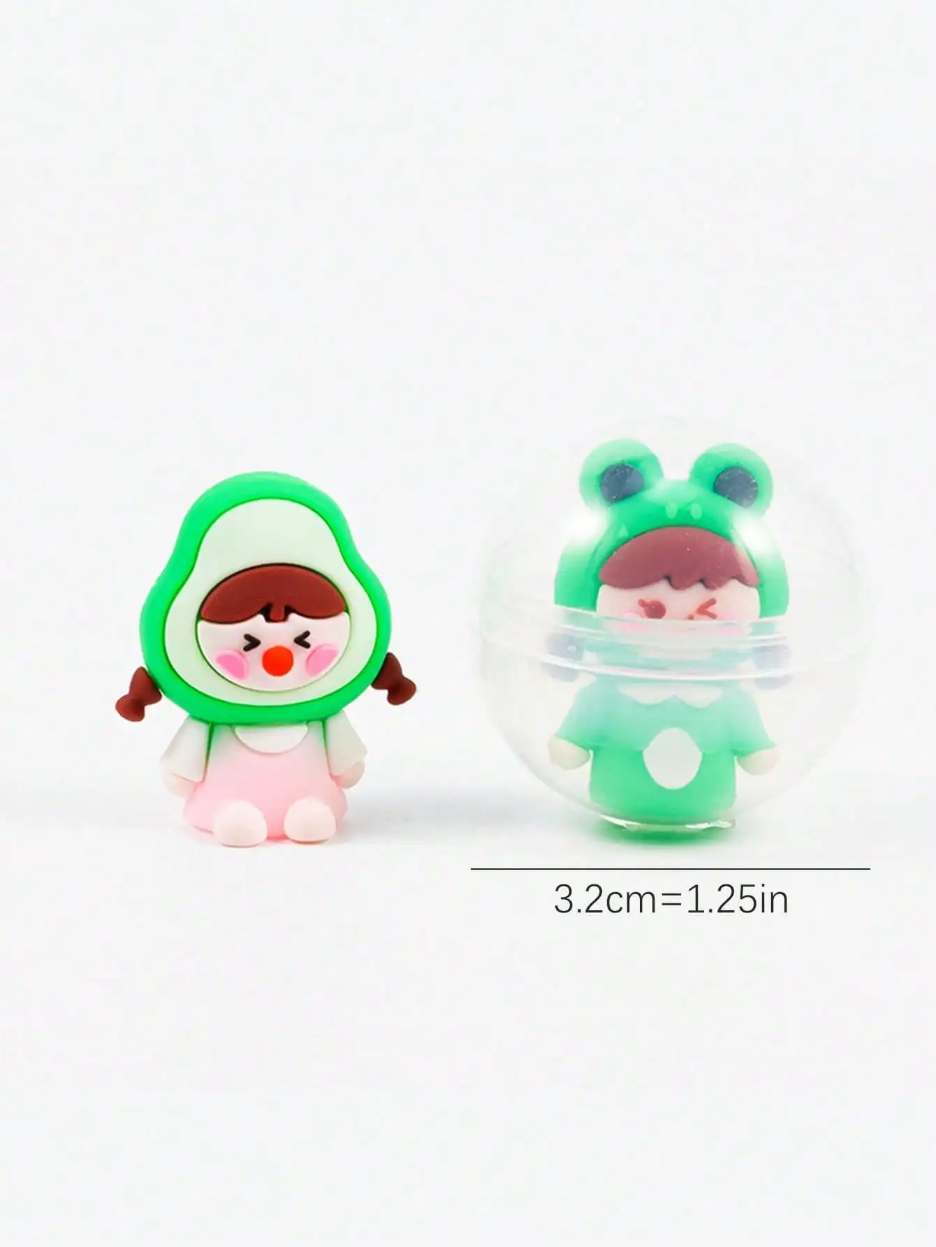 50 Stück Kapselpuppen Blind Box Überraschungsball, Mini runde süße Kapsel, perfekte Partygeschenke, Schatz-Klassenzimmerpreise – Detail 3