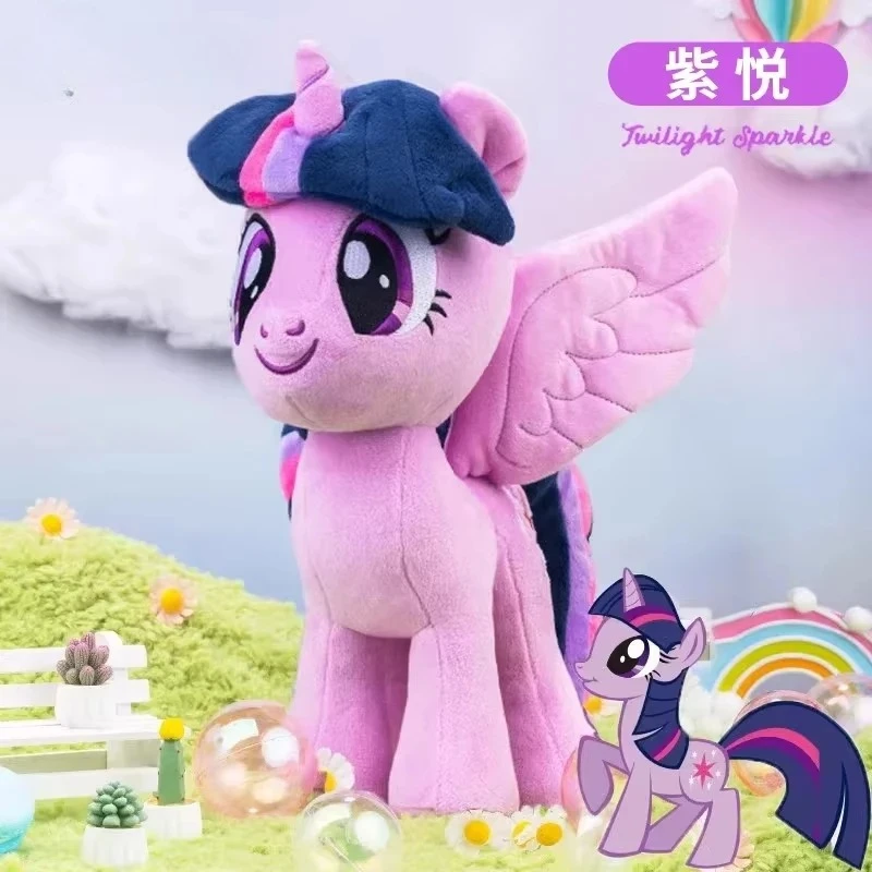 35/30CM My Little Pony Plüschtiere Twilight Sparkle Pinkie Pie Fluttershy Rainbow Dash Weiche Gefüllte Einhorn-Spielzeuge als Geschenk für Kinder