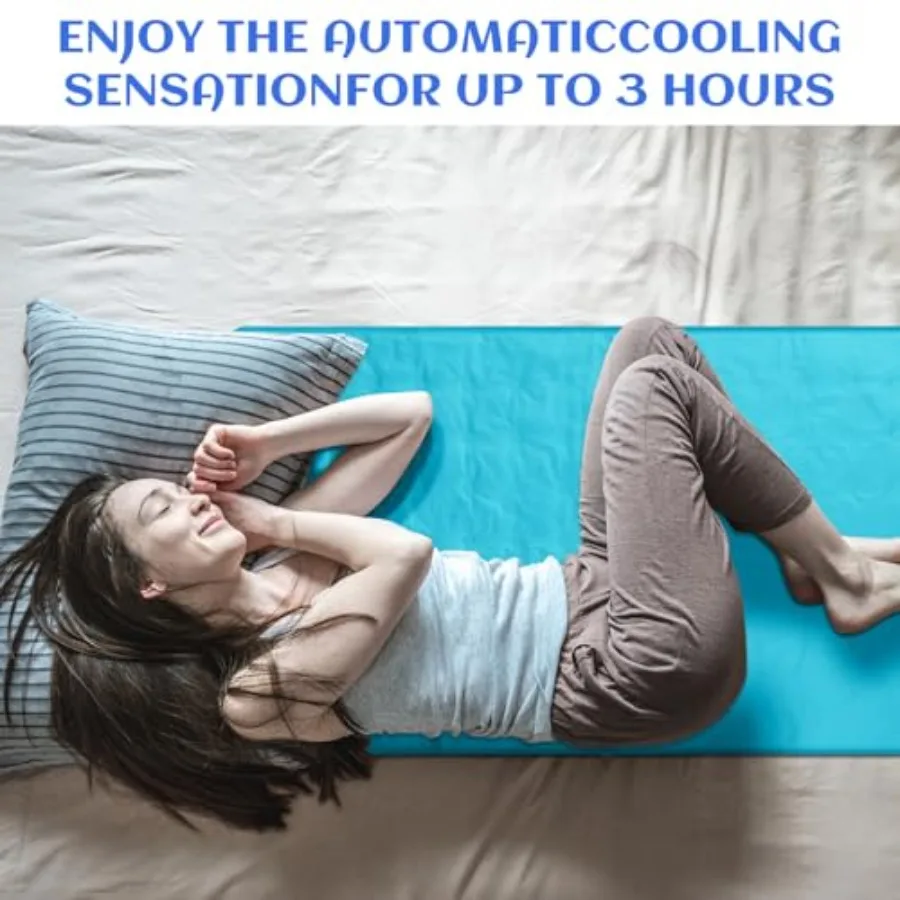 Coolg Pad Mat for Sleep Coolg Mattress Pad Gel for Bed, Relieve Pa, Summer Hot Flashes, Adult, Pets, No Water or Electricity Re image 2