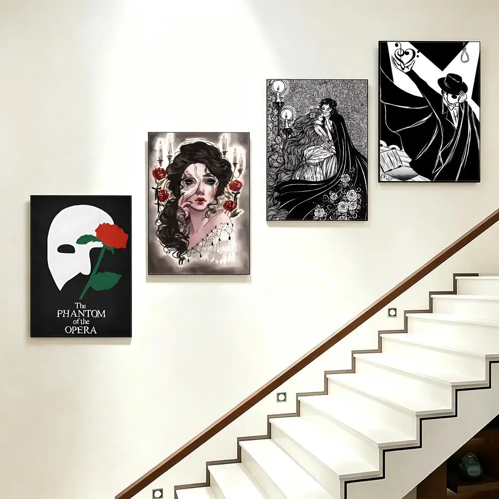 movie Phantom of the Opera Poster Poster HD  Printing Soothing and Cream Style Home Decor for the Living Room cafes Gift Giving