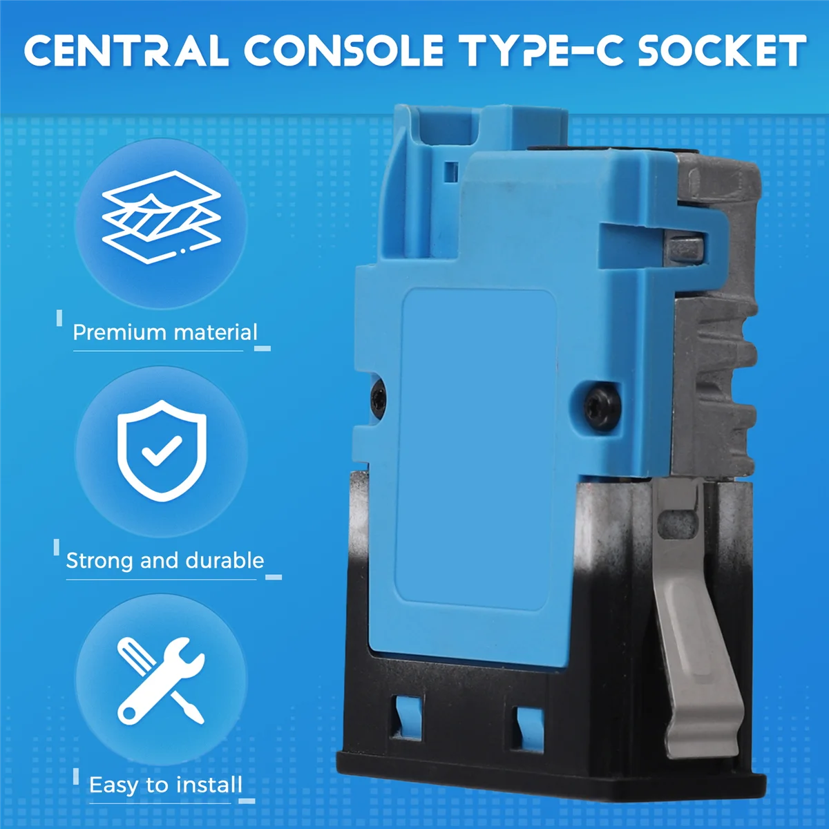 

Car Central Console TYPE-C Socket USB Port for BMW 7 Series X3 X5 X7 84108711939JADD