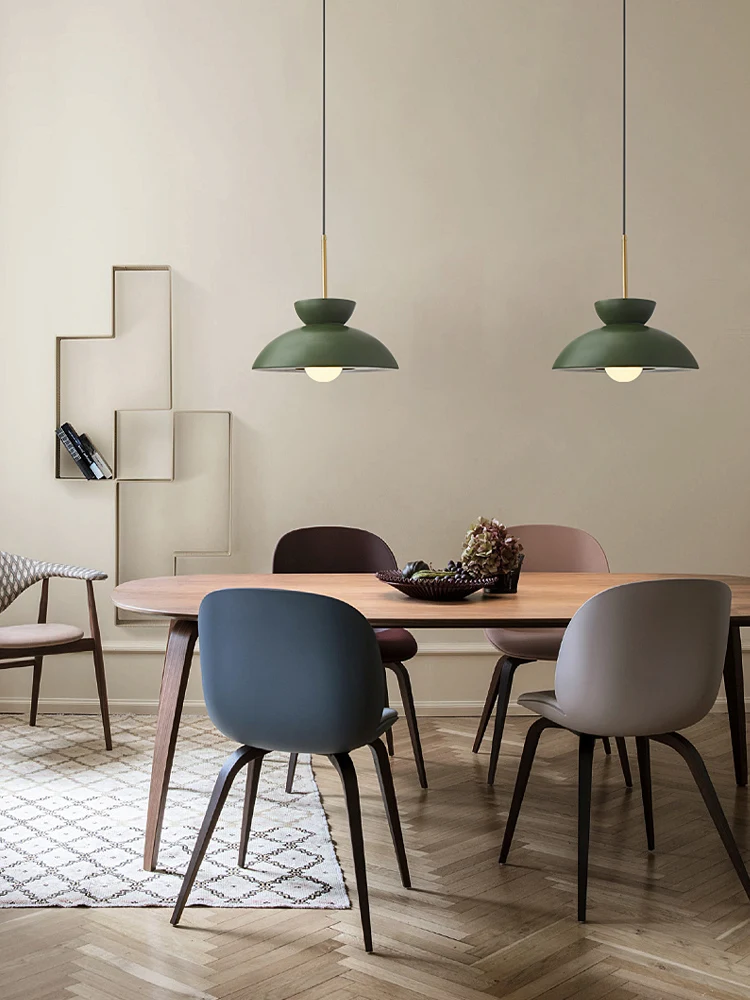 

Скандинавский минималистичный барный светильник для ресторана, подвесной светильник, дизайнерский креативный декоративный прикроватный светильник в кремовом стиле ваби-саби