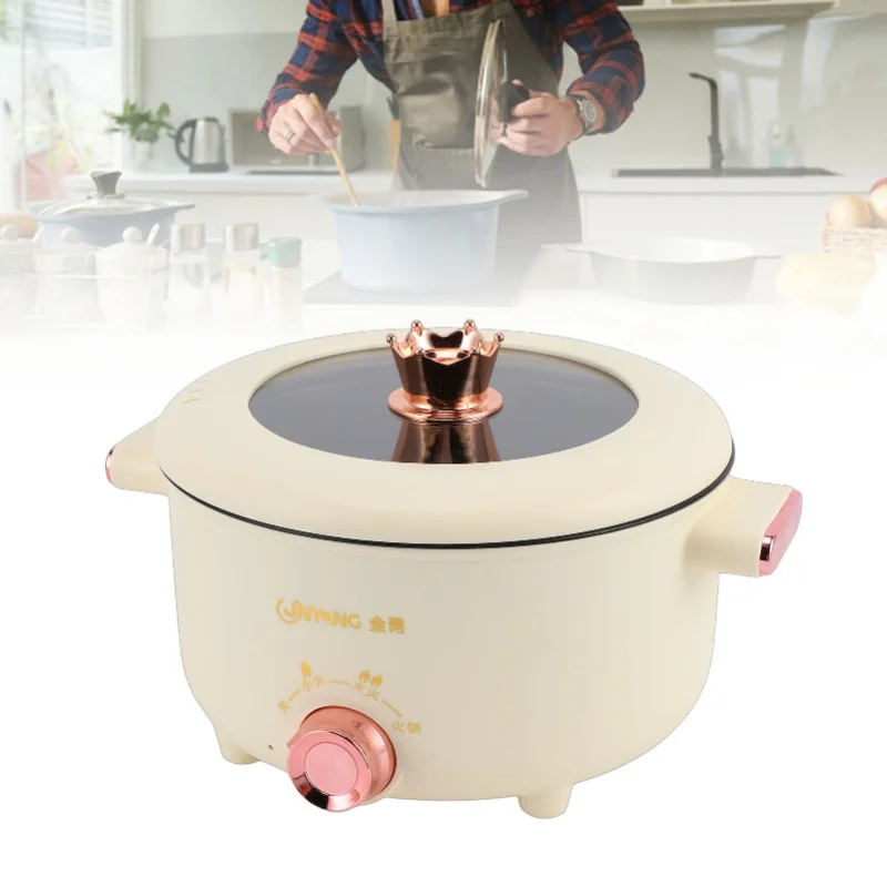 

Electric Cooking Pot 3.5L 3 Temp Modes Antisticking Multi Function Electric Cooker For Home Cooking