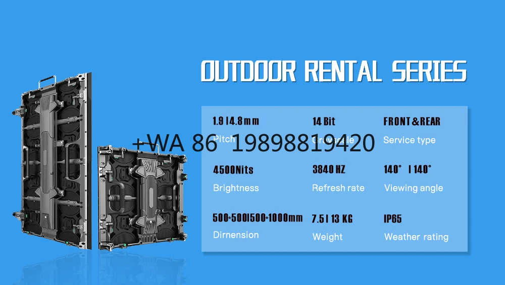 Factory Direct Outdoor Portable Screens Commercial Advertising Indoor Display LED Screen