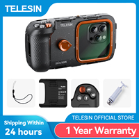 TELESIN Diving Waterproof Phone Camera Shoot Hand Grip Phone Case Holder Shooting Aid Remote Control Handle for Smart Phone