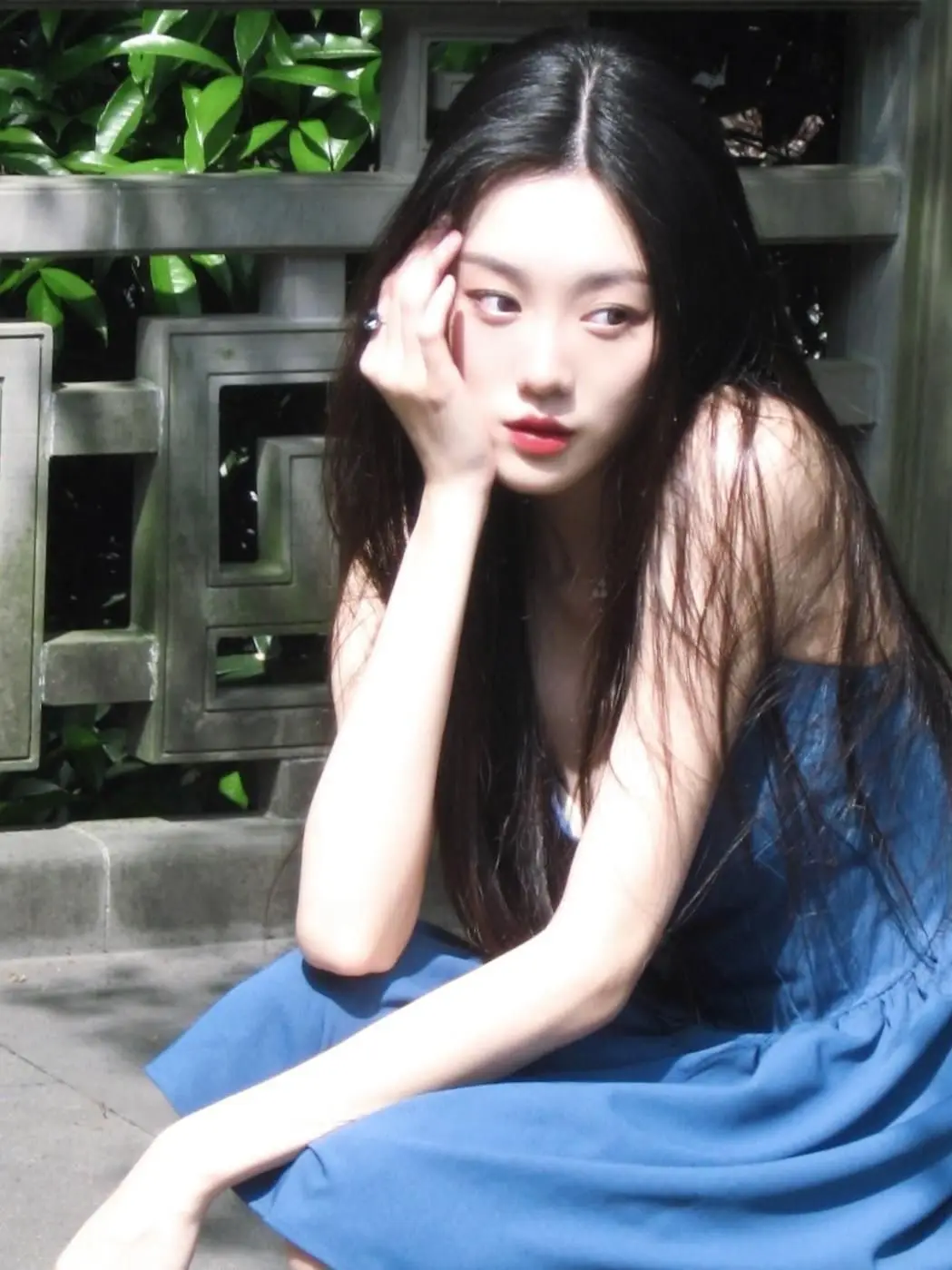 เดรสแขนกุดผู้หญิงลายดอกกุหลาบสไตล์สปริงถักโครเชต์ทรงฟูเอวเอ็มไพร์สำหรับปิกนิกสไตล์โมริเกิร์ลลายป่าสไตล์คอทเทจคอร์