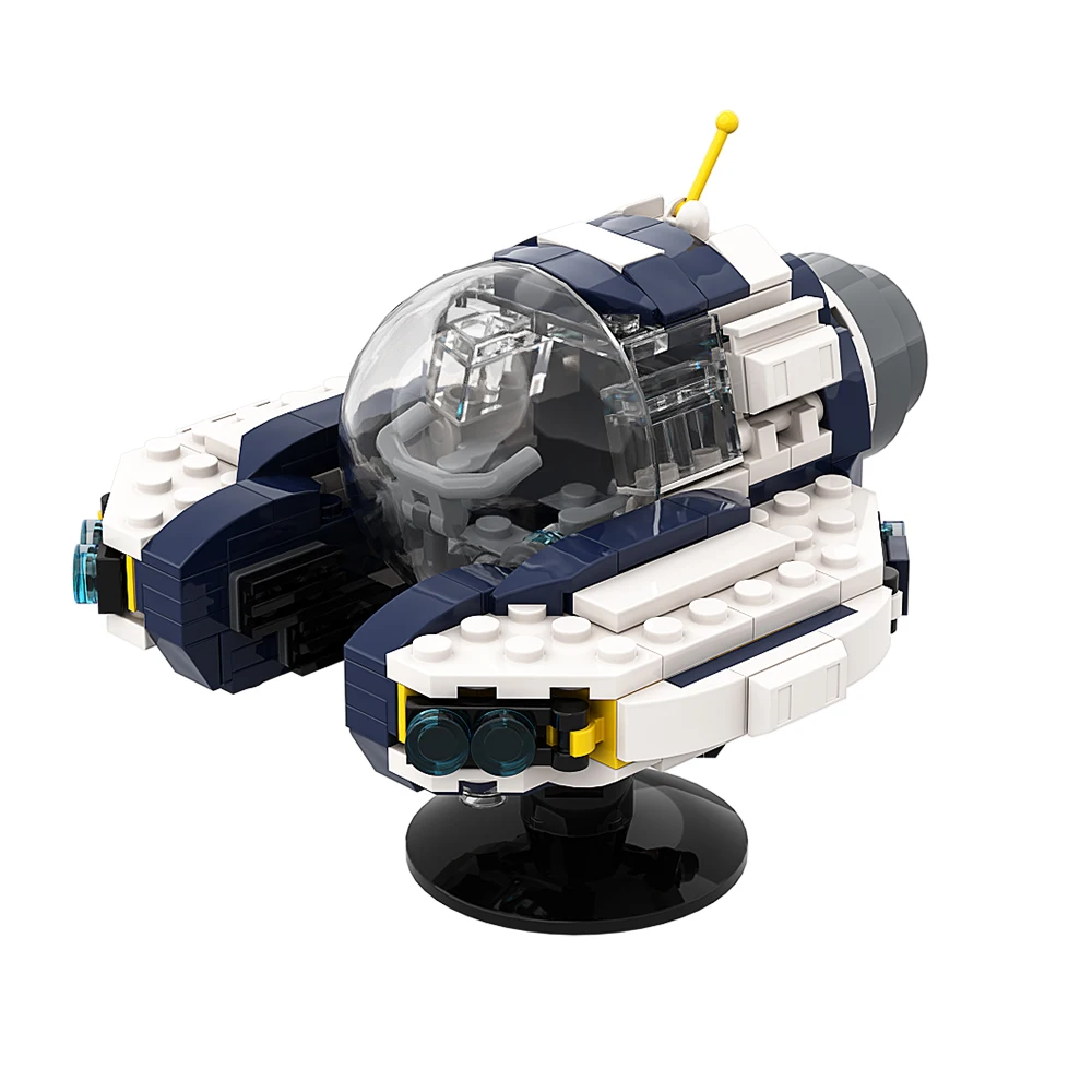 MOC-121035 Game Subnautica Seamoth Vehicle Submarine MOC Building Blocks Set Subnautica Mini Bricks Toys For Kids Birthday Gifts