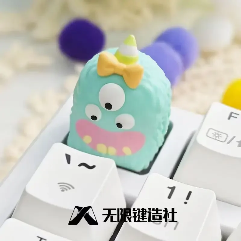 Little Monster Cute Funny Keycap Personality Resin Mechanical Keyboard Craftsman Keycap Single ESC Keycap Keyboard Accessories