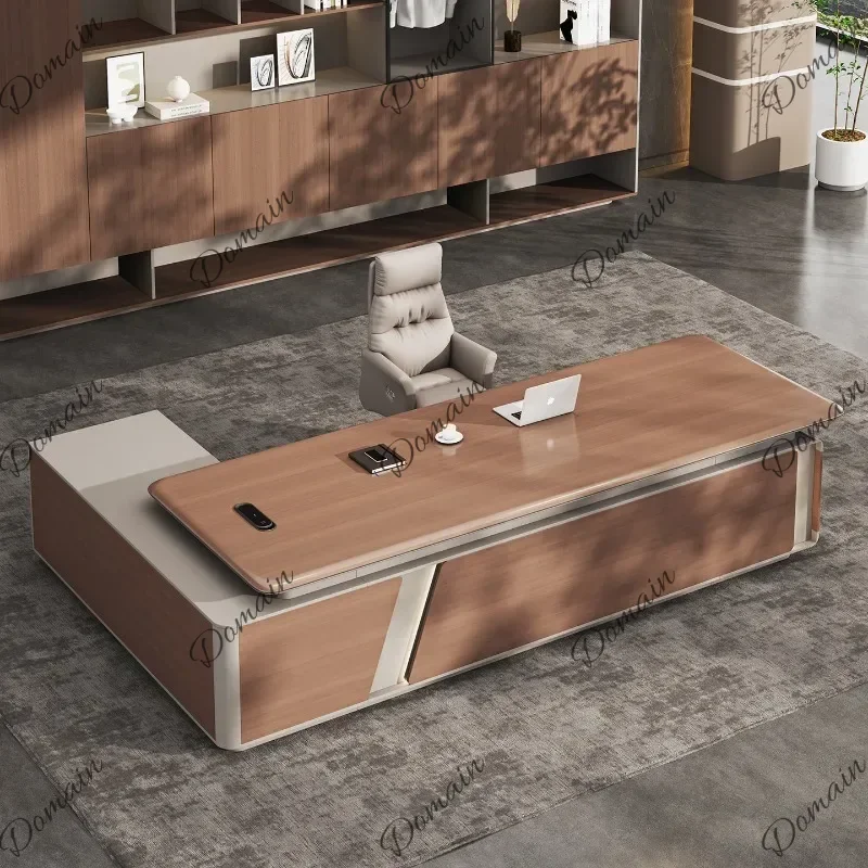 M Crafts Decoration Office Desk Modern Storage Executive Reception Office Desk Display Aesthetic Meuble Bureau Salon Furniture