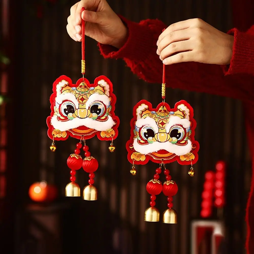 

New 2026 New Year Pendant Red Lucky Flower Pendant Year of the Horse Entrance Door Decor Festive Atmosphere