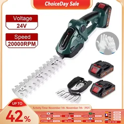 NEWBENY 2 IN 1 Elektrikli Çit Düzeltici Akülü Taşınabilir Yüksek Güç Ev çim biçme makinesi Şarj Edilebilir Pruner Ayıklaması Bahçe Aletleri