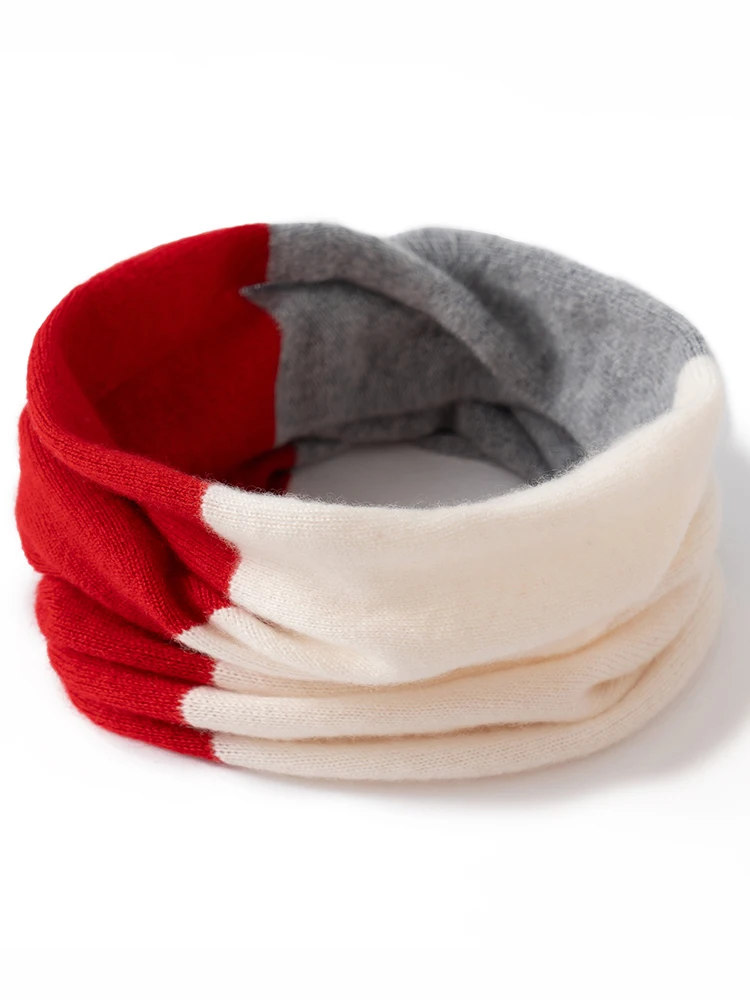 TLOML 新しい女性の 100% カシミヤ 3 色カシミヤスカーフ秋冬ソフト暖かいラップカシミヤニット高品質シックなトップス