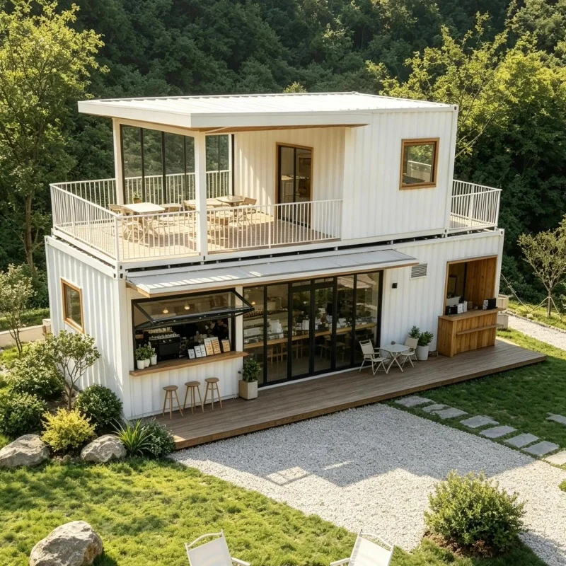  Minimalist Expand Shipping Container Prefab Home Custom Terrace Design Sound Insulation Sandwich Panel Outdoor Garden Private T