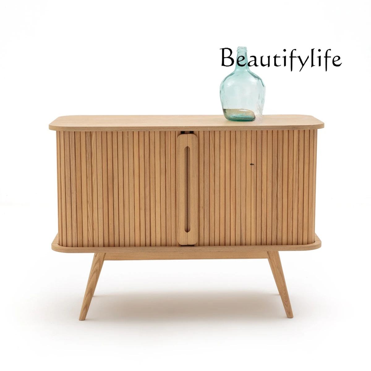 

Nordic solid wood dining side cabinet Japanese-style entrance cabinet Modern simple Kitchen storage cabinet