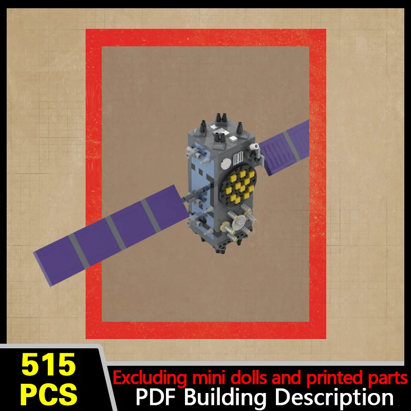 Navigation Positioning Satellite Model MOC Building Bricks War Equipment Modular Technology Gifts Holiday Assemble Children Toys