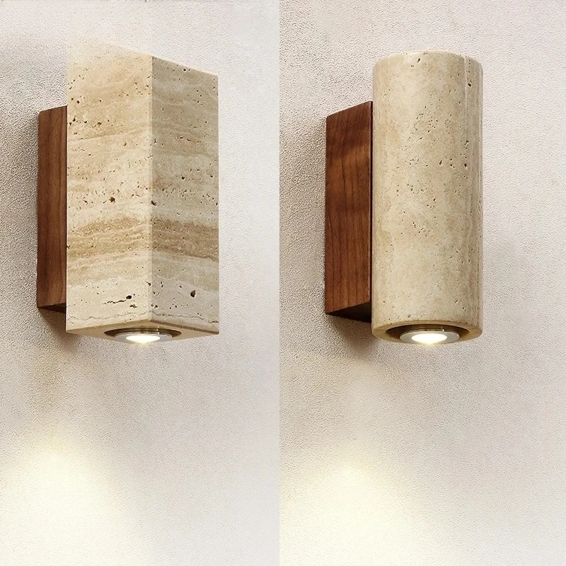 Modern Nordic Wall Lamps Polygonal Stone LED Chandeliers Home Decoration for Living Room Bedside Cafe Corridor Lighting Fixture