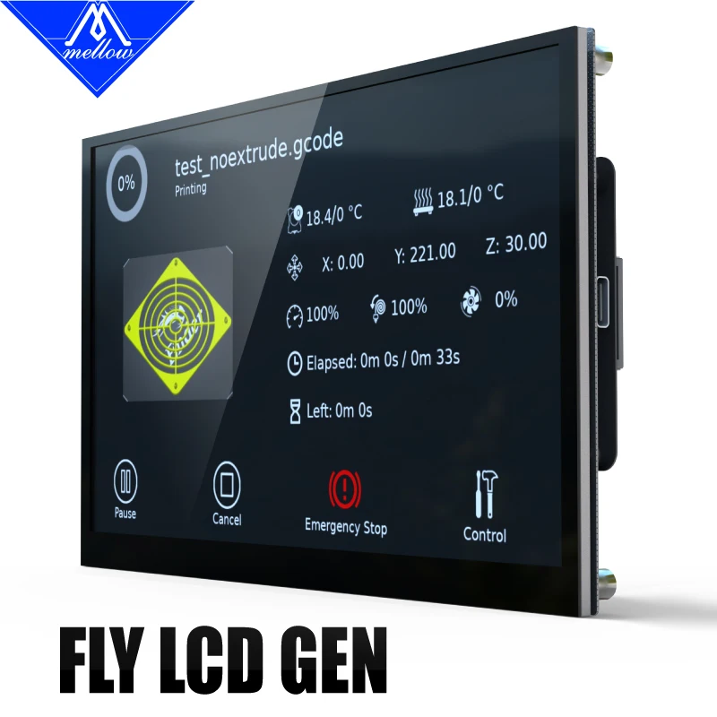 Mellow FLY LCD43 LCD50 LCD70 Wyświetlacz LCD Ekran dotykowy Rdzeń Drukarka 3D DIS/Hdmi Części VzBoT Voron Dla Raspberry Pi 4 3B Plus 2B