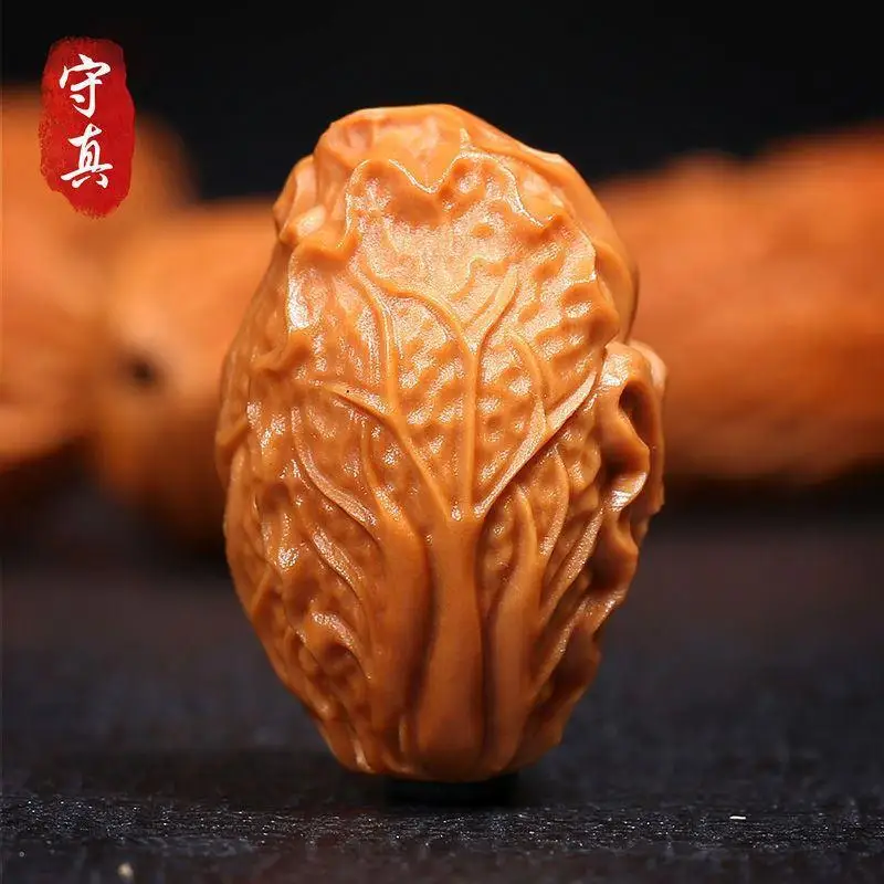 Olive nut bracelet Bai Cai Na Fu Crafts Stone Carving Hand Pieces Hand Carved Cabbage Poly Rice Olive Hu Bracelet