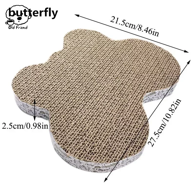 Cat Scratch Board Pad Wear-resistant Scratching Posts Kitten Corrugated Paper Pad Cat Toys Grinding Nail Scraper Mat Pet cat Toy