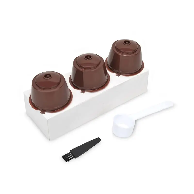 AB33-For Dolce Gusto Machine Reusable Pod Refillable Filter Pod Capsule Cup Coffee, Easy Install Black