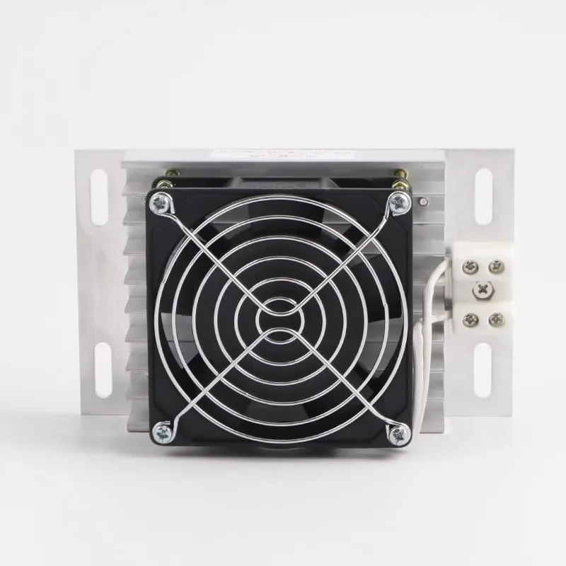 220V Aluminum Alloy Heater With Fan, Fan Heating Plate PTC Prevent Icing Fan Heater  Outdoor cabinet heating and dehumidificatio