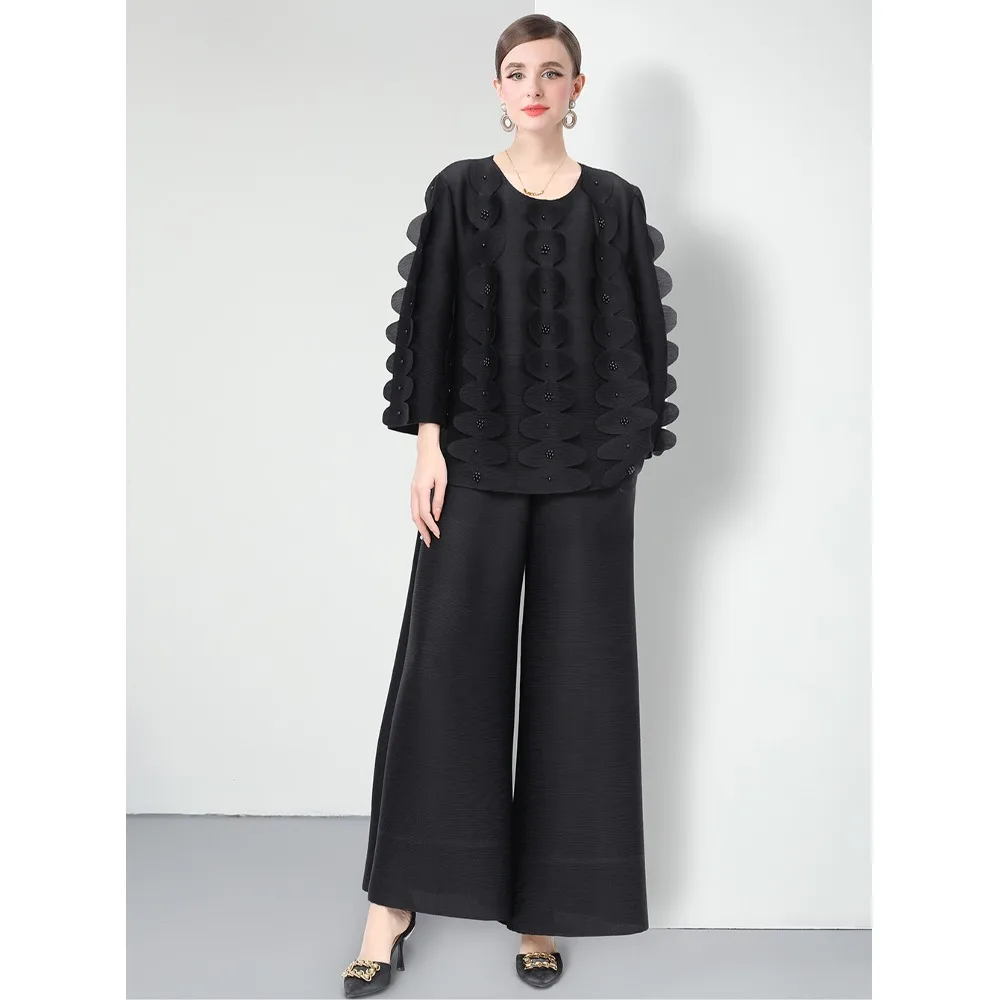 

Faionable Премиум женское платье Dr, Новое поступление 2025, эластичное плиссированное платье большого размера, длинное платье из полиэстера V-Ne, лето