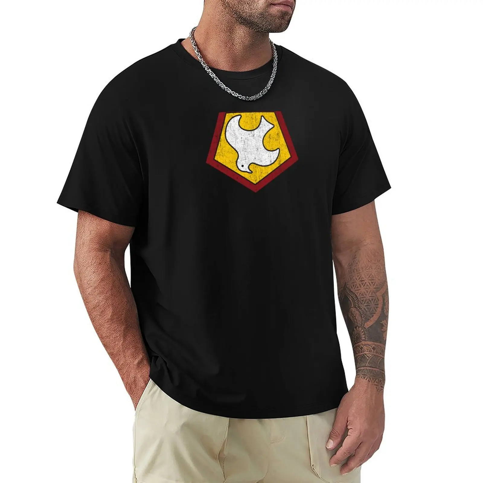 Peacemaker Symbol T-Shirt Urban Style Casual Short Sleeve Top