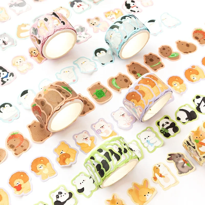 24pc-lotto-kawaii-cat-penguin-panda-nastro-adesivo-carino-raschiatura-prenotazione-cartoleria-decorativa-diario-diy-adesivo-etichetta-bastone-album