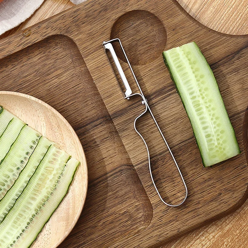 Stainless Steel Vegetable Fruit Peeler Multi-function Potato Carrot Peeling Knife Kitchen Gadgets Thickened Handle Easy To Clean