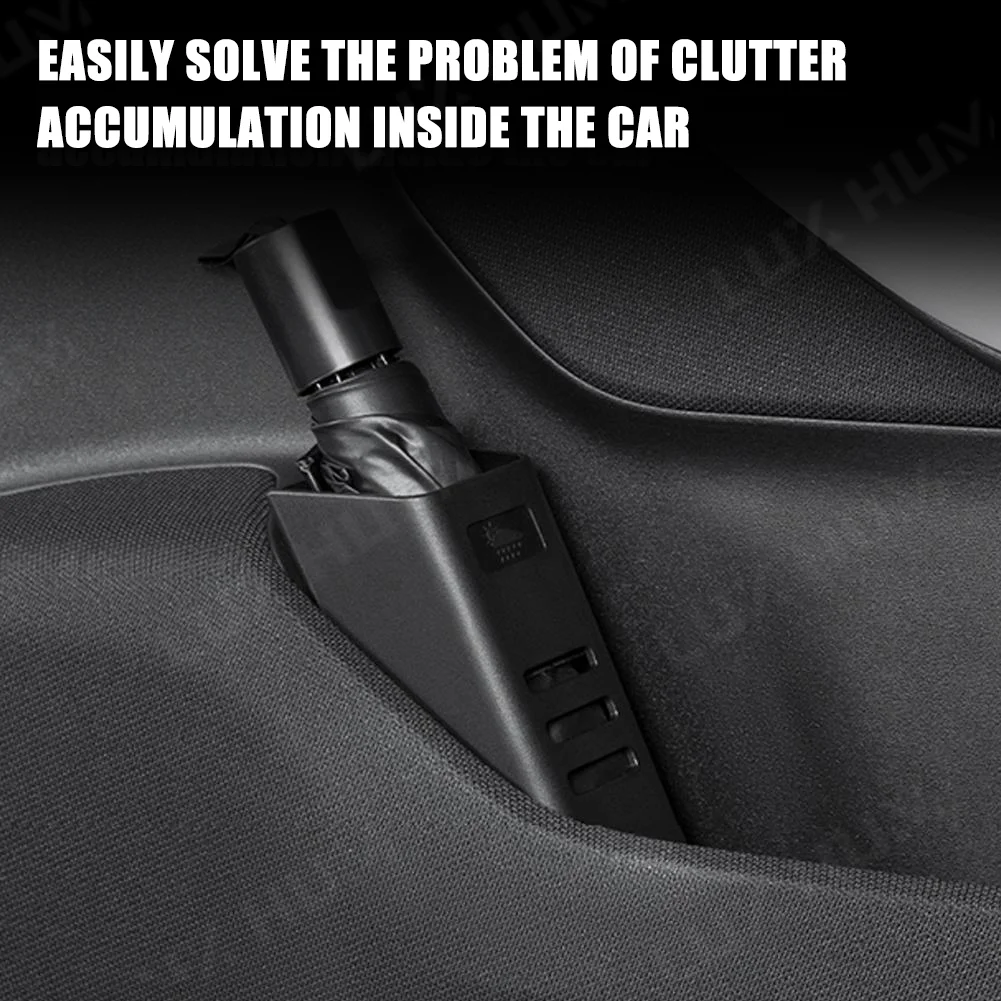 No-drill umbrella organizer for car trunk
