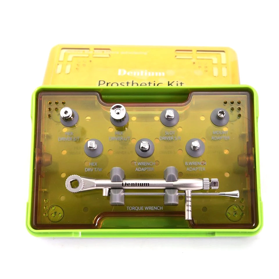 Dentium Prosthetic Kit Dental XIP Implant Instrument Dentistry Surgery Tool Torque Wrench Hex Driver Sets