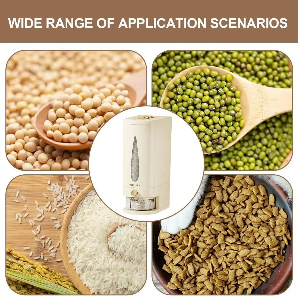 Caja de almacenamiento de arroz para cocina, contenedor de cereales sellado sin BPA, gran capacidad, ahorro de espacio, para el hogar, 5/10kg