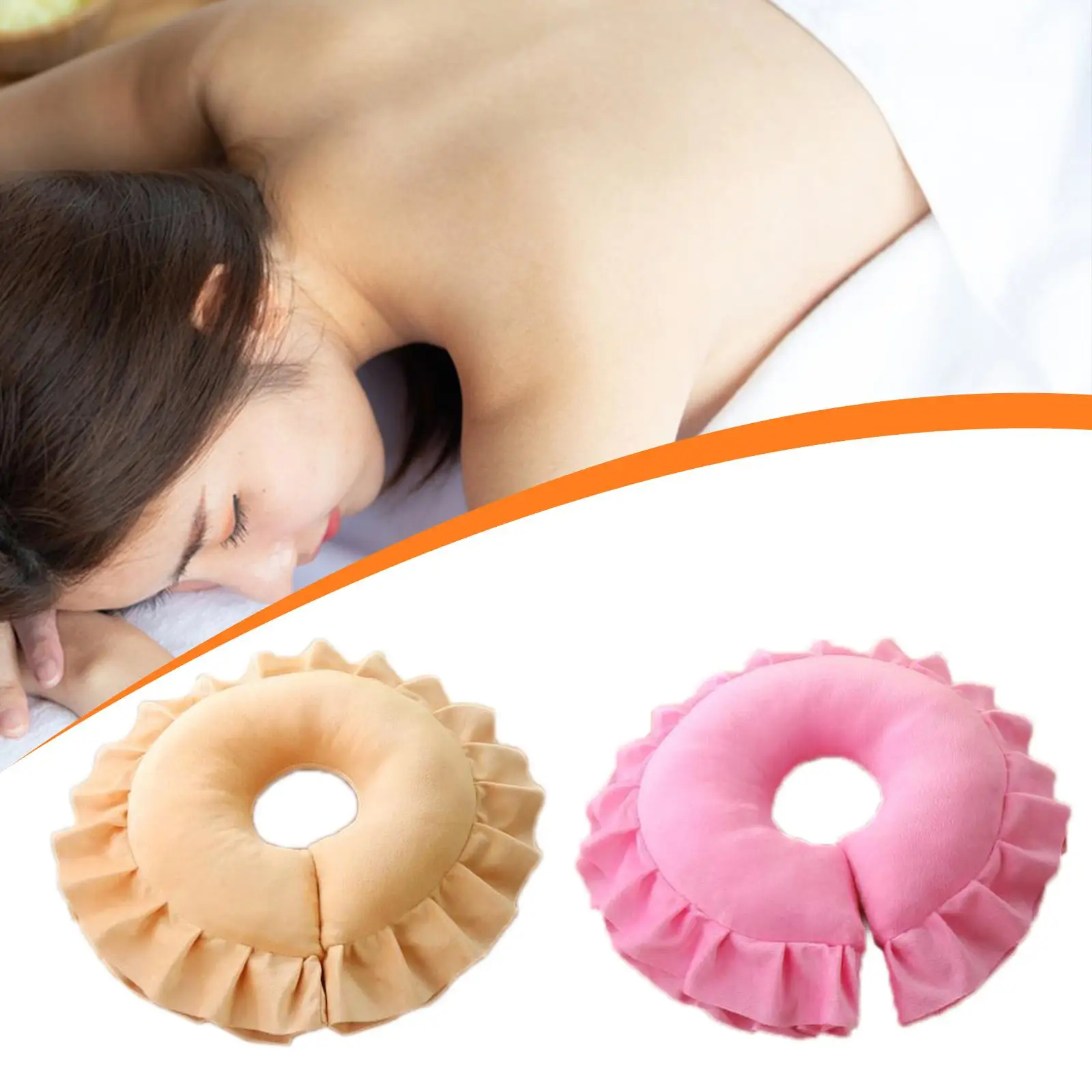 Appui-tête de Massage respirant avec oreiller pour le visage, pour lit, SPA, bureau, bronzage sur la plage